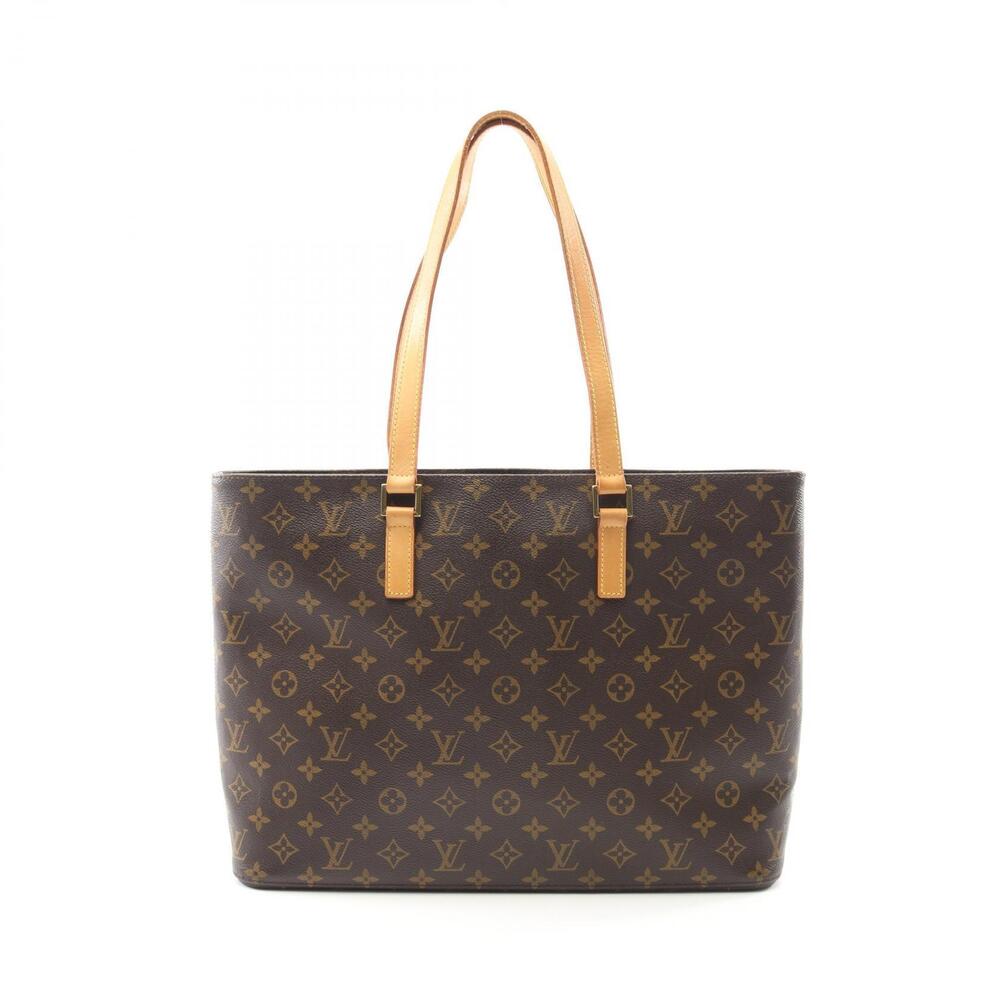 Louis Vuitton Luco Tote Bag Canvas Leather Monogram Brown